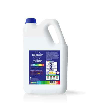 Detersivo liquido per lavatrice capi colorati Vebi DeoDue+ Professional Lavatrice Extra Color tanica 5 litri
