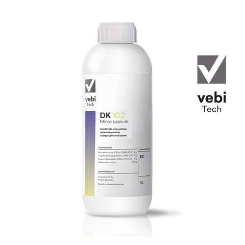 Insetticida concentrato microincapsulato per zanzare, mosche, vespe e cimici Bleu Line DK 10.2 1 litro