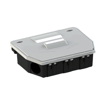 Erogatore di sicurezza per esche rodenticide Bleu Line IRT Box Rat nero