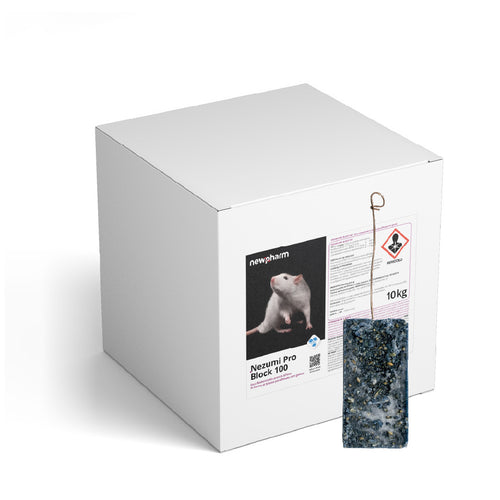 Rodentizider Schädlingsbekämpfungsköder für Mäuse und Ratten Nezumi Pro Block 10 kg
