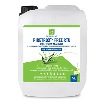 Insetticida acaricida pronto all'uso Bleu Line Piretrox Free RTU 5 litri