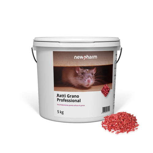 Esca rodenticida derattizzante per topi e ratti Rattì Grano 5 kg