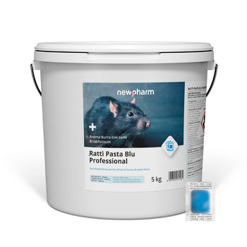 Rodenticide pest control bait for mice and rats Ratti Pasta Blu 5 kg