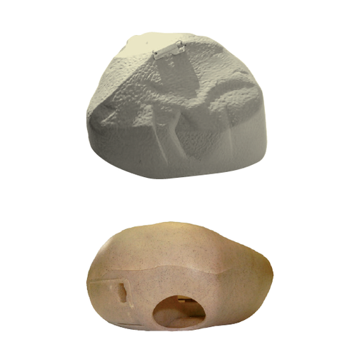 Erogatore di esche rodenticide a forma di roccia Bleu Line Rodent Rock Mini