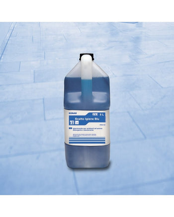 Detergente deodorante per superfici Ecolab Scatto Igiene Blue 5 litri