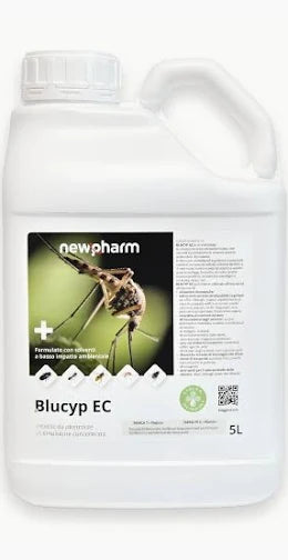 Inseticida para baratas, formigas e vários insetos Newpharm Blucyp EC 5 lt
