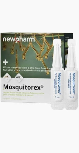 Insetticida larvicida per zanzare Newpharm Mosquitorex 10X5 ml