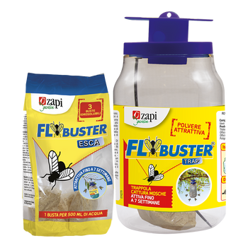 Trappola con esca attrattiva per mosche Zapi Flybuster Trap ricarica 3 esche da 20 g