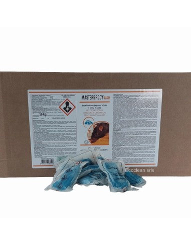 Esca rodenticida derattizzante per topi e ratti Orma Masterbrody Pasta 10 kg