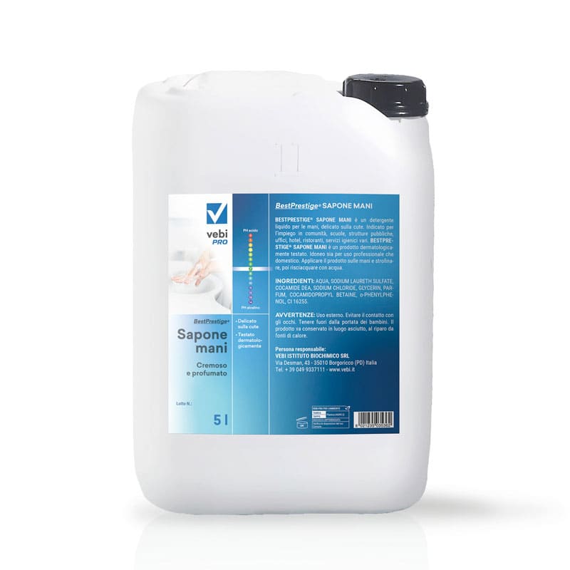 Sapone liquido per mani Vebi BestPrestige Sapone Mani tanica 5 litri