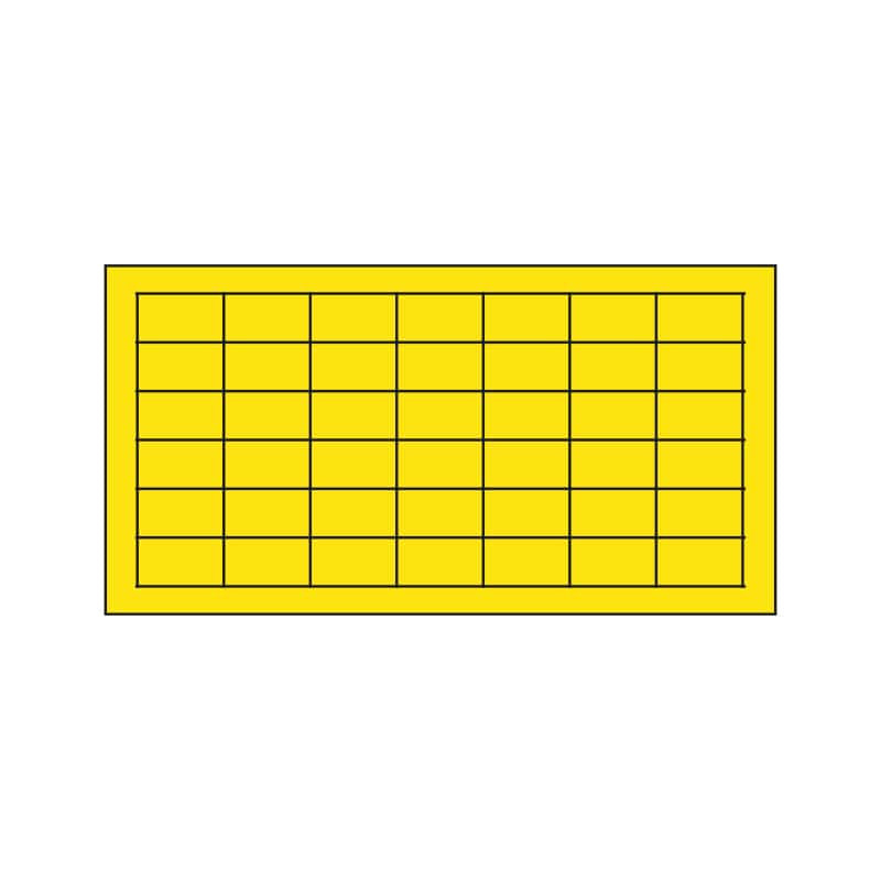 Pannello collante monofacciale di ricambio per lampade UV Vebi 450x300 mm nero con griglia