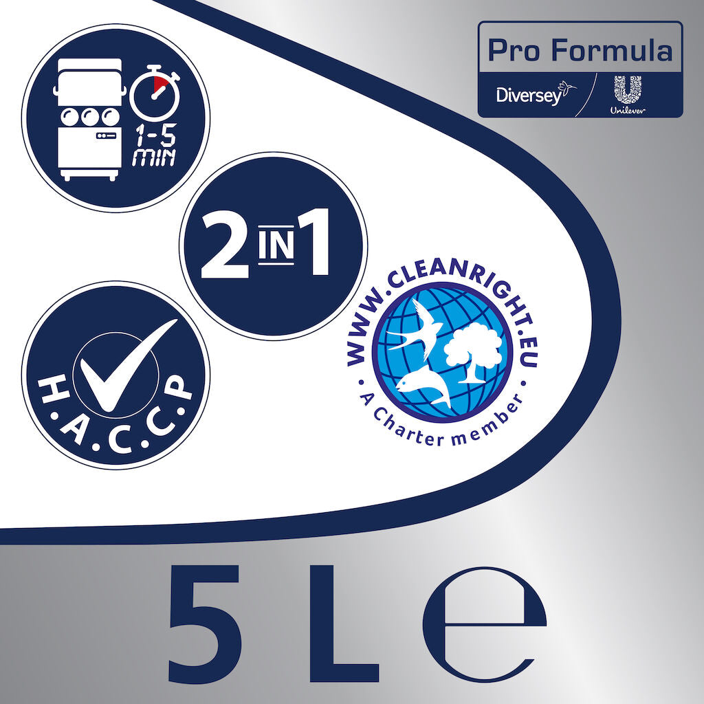 Detergente liquido per lavastoviglie con brillantante Svelto 2 in 1 - 5 litri