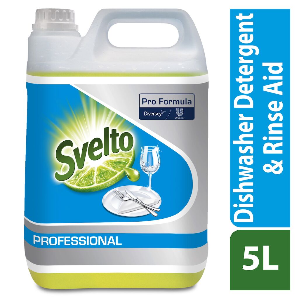 Detergente liquido per lavastoviglie con brillantante Svelto 2 in 1 - 5 litri