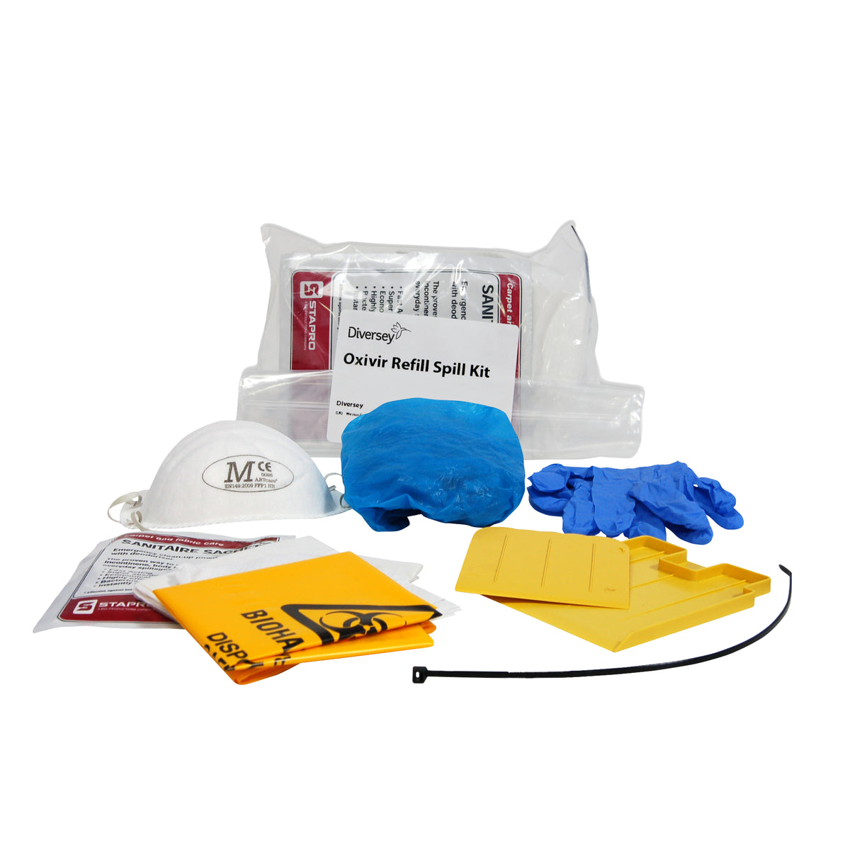Soluzione per sversamenti organici corporei Diversey Refill Spill Kit 2 pezzi