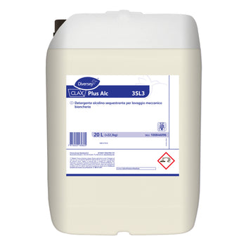 Detergente alcalino sequestrante per lavanderia Diversey Clax Plus Alc 3SL3 20 litri