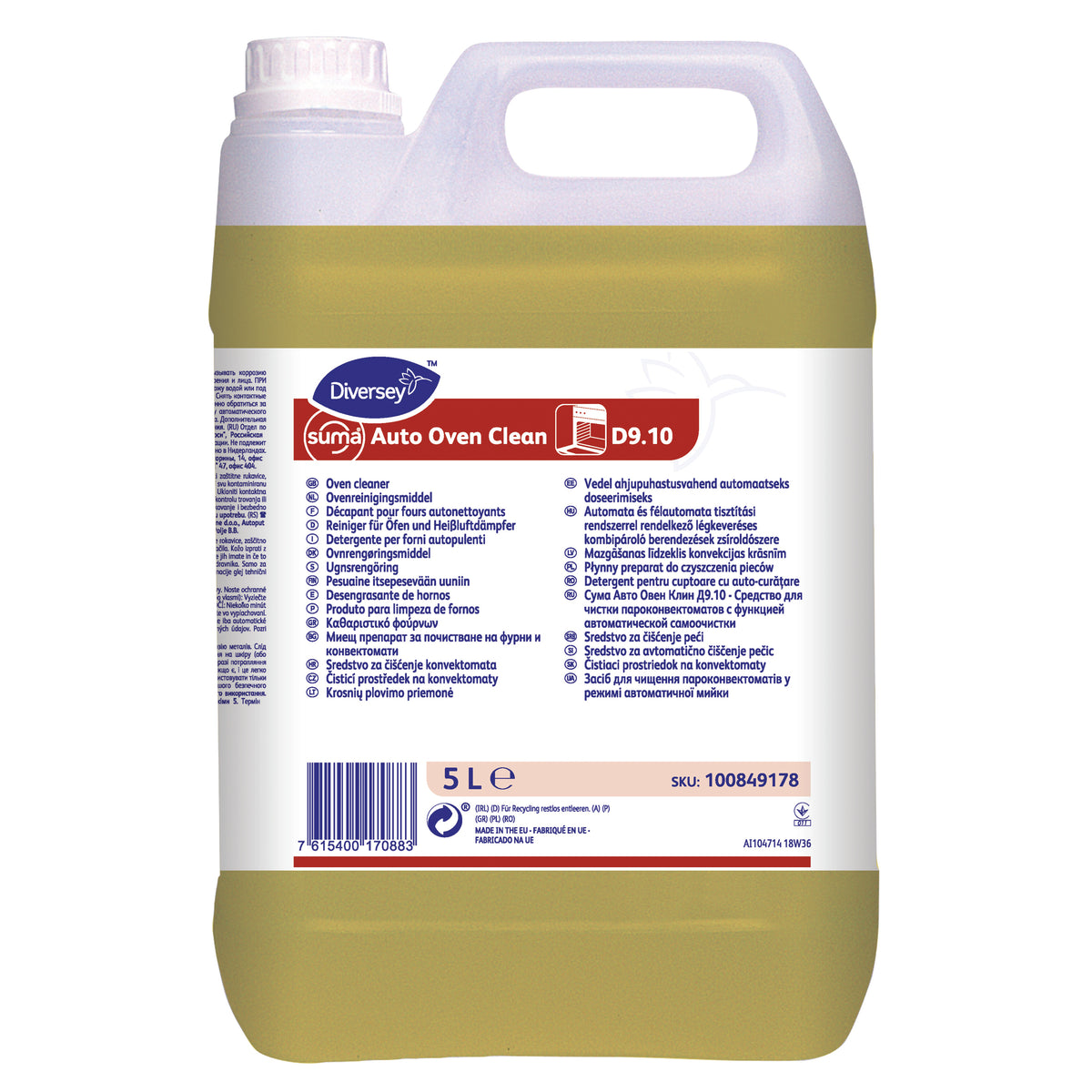 Detergente per forni autopulenti Diversey Suma Auto Oven Clean D9.10 2x5 litri