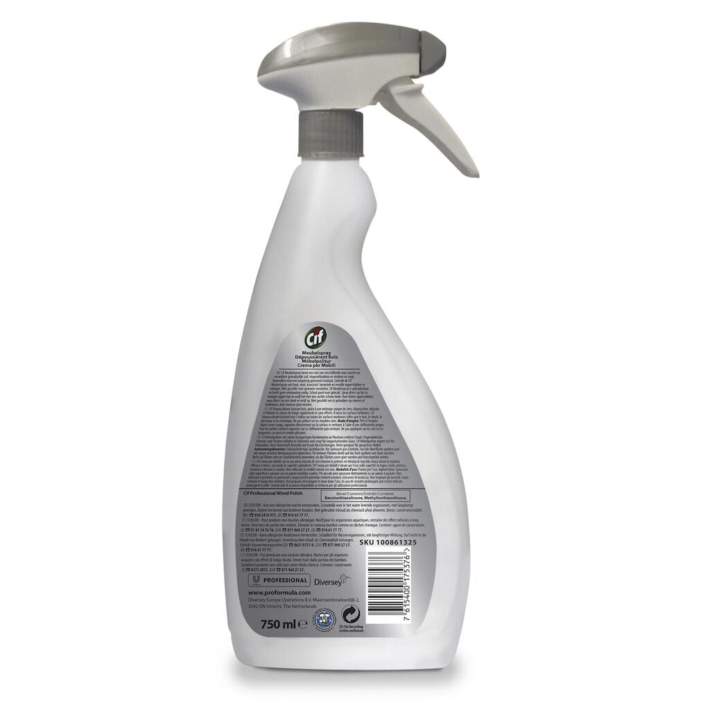 Detergente crema per mobili in legno e laminati Cif Crema per Mobili 750 ml