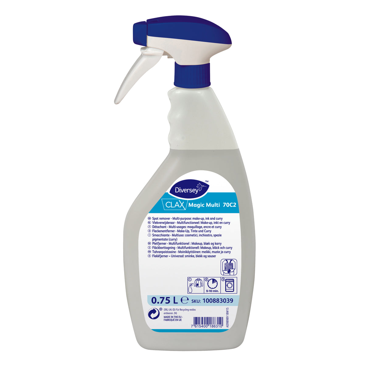 Smacchiante multiuso cosmetici inchiostro spezie Diversey Clax Magic Multi 70C2 750 ml