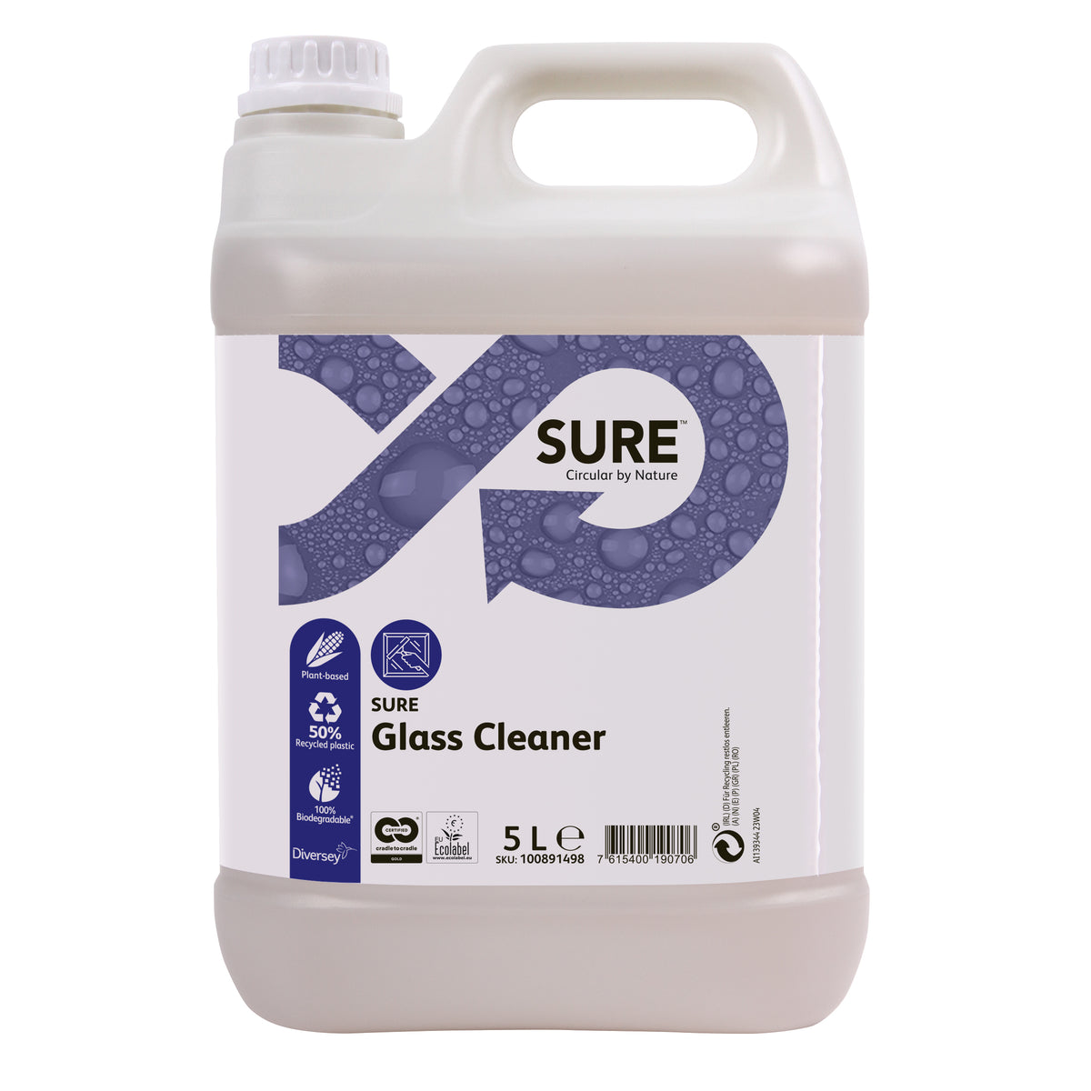 Detergente per vetri e multiuso Diversey SURE Glass Cleaner 2x5 litri