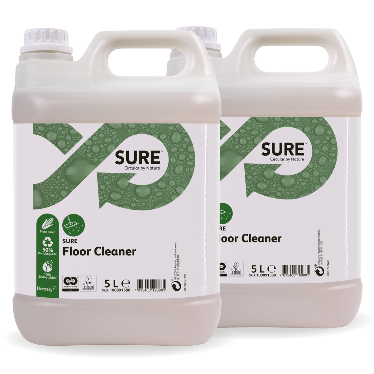 Detergente neutro per pavimenti Diversey SURE Floor Cleaner 2x5 litri