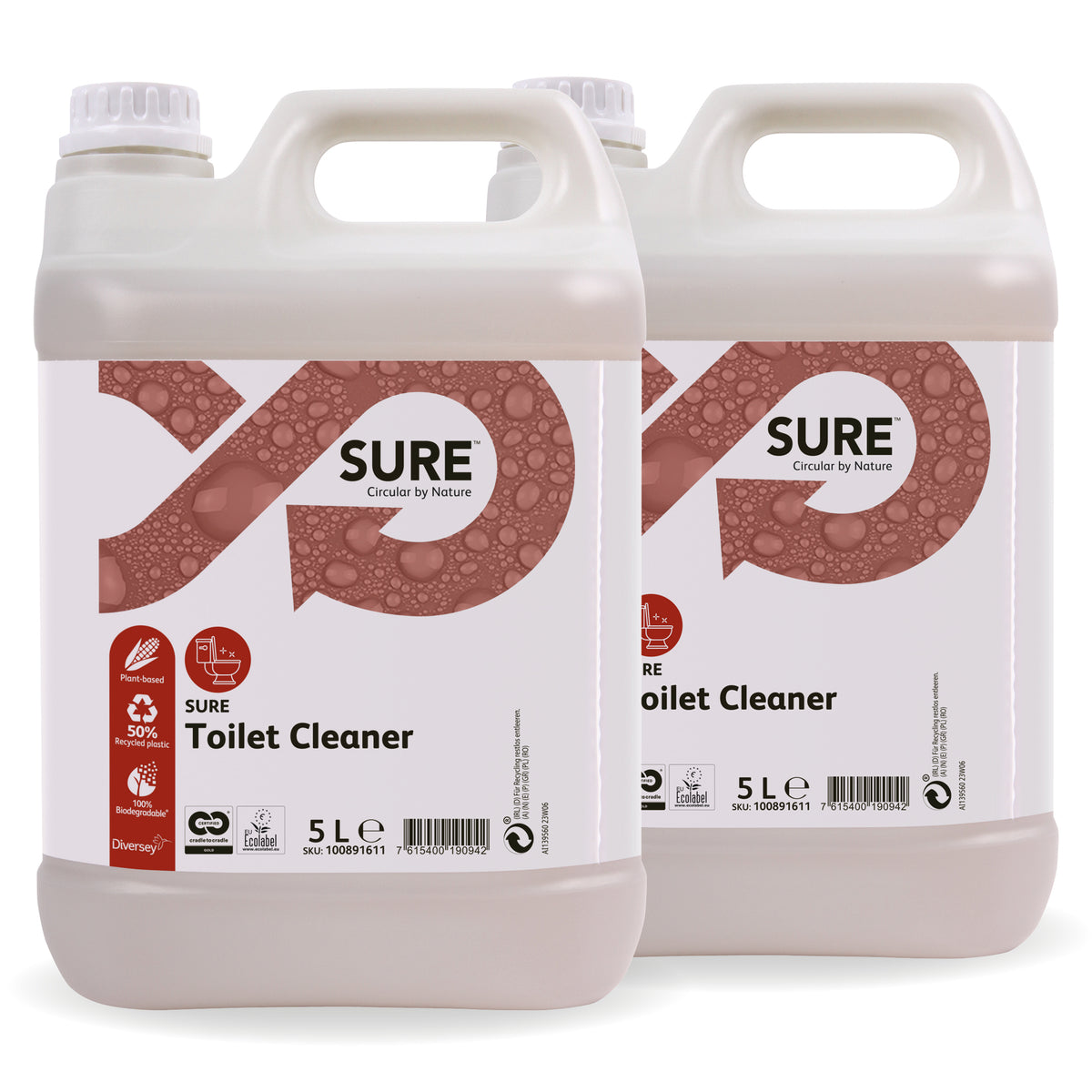 Detergente per WC e orinatoi Diversey SURE Toilet Cleaner 2x5 litri