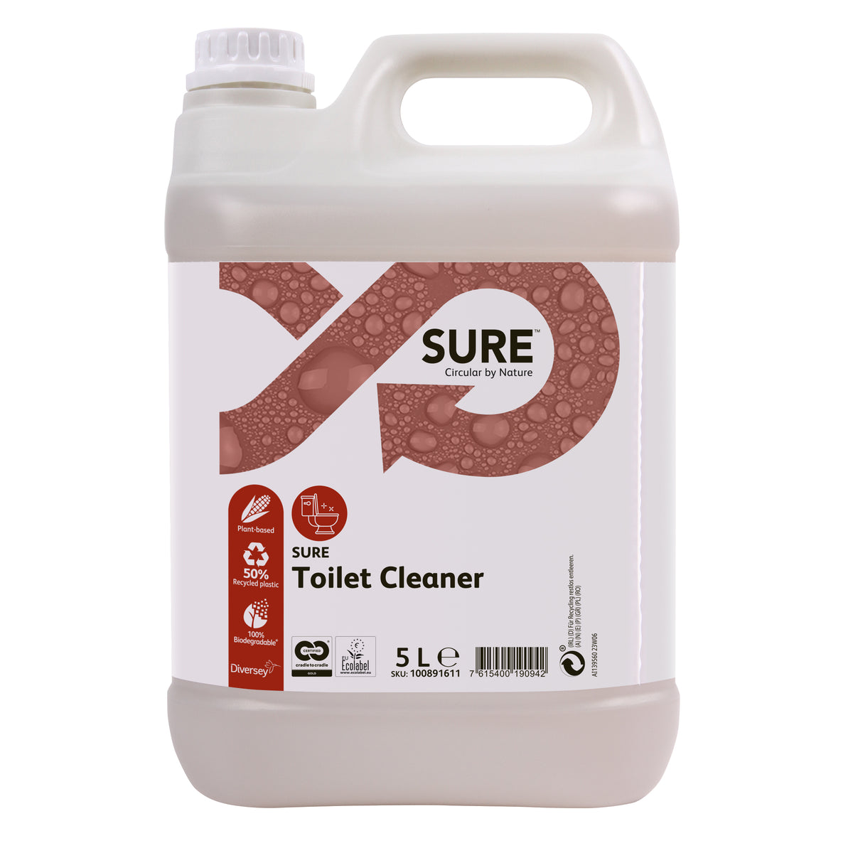 Detergente per WC e orinatoi Diversey SURE Toilet Cleaner 5 litri