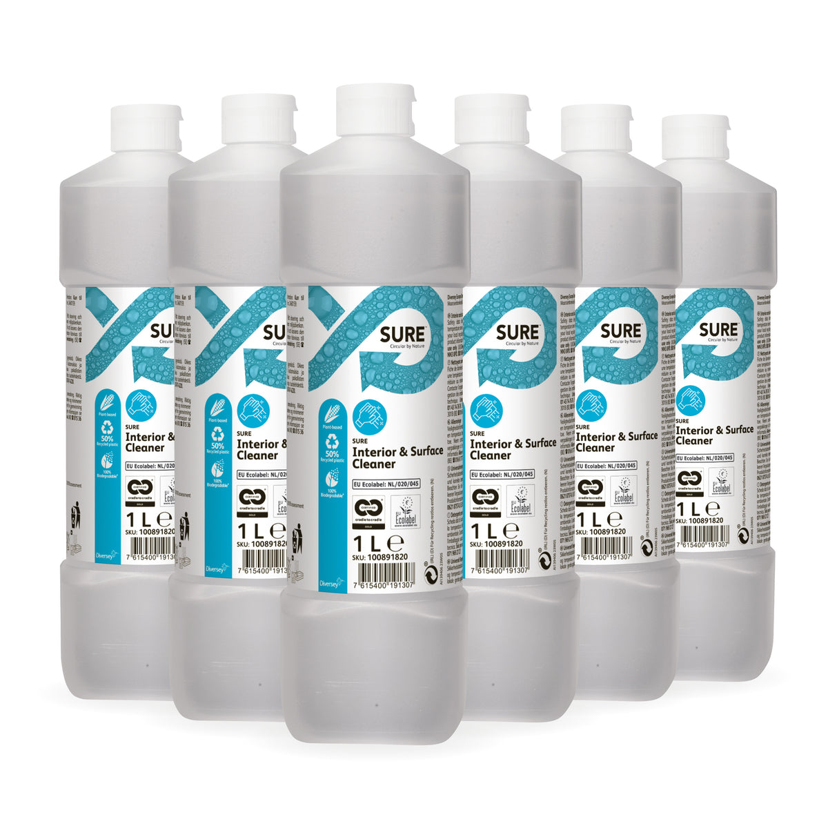 Detergente multiuso Diversey SURE Interior & Surface Cleaner 6x1 litro