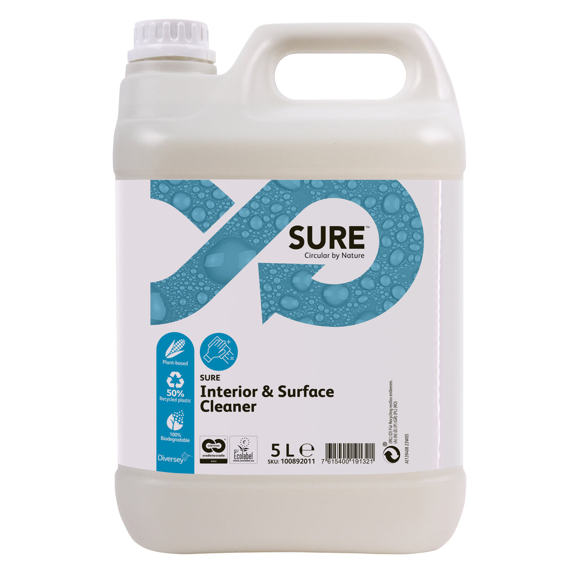 Detergente multiuso Diversey SURE Interior & Surface Cleaner 5 litri