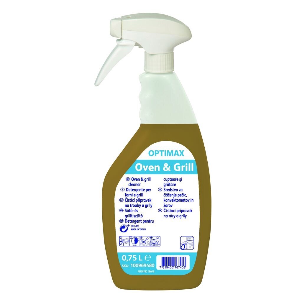 Detergente per forni, grill e friggitrici Diversey OPTIMAX Oven & Grill 6x750 ml DISPONIBILE IN 7 GIORNI LAVORATIVI