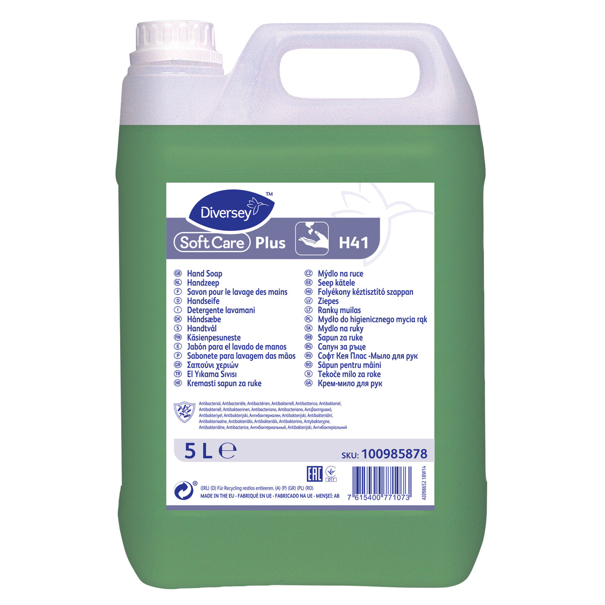Sapone lavamani igienizzante Diversey Soft Care Plus H41 2x5 litri