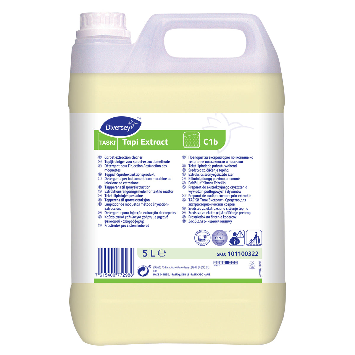 Detergente per moquette a iniezione-estrazione Diversey TASKI Tapi Extract C1b 2x5 litri