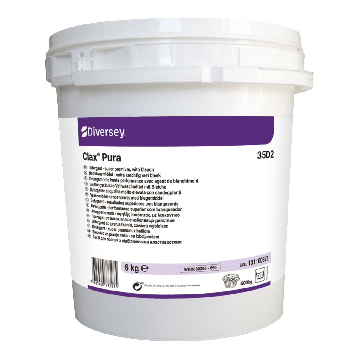 Detersivo in polvere senza fosfati Diversey Clax Pura 35D2 6 kg