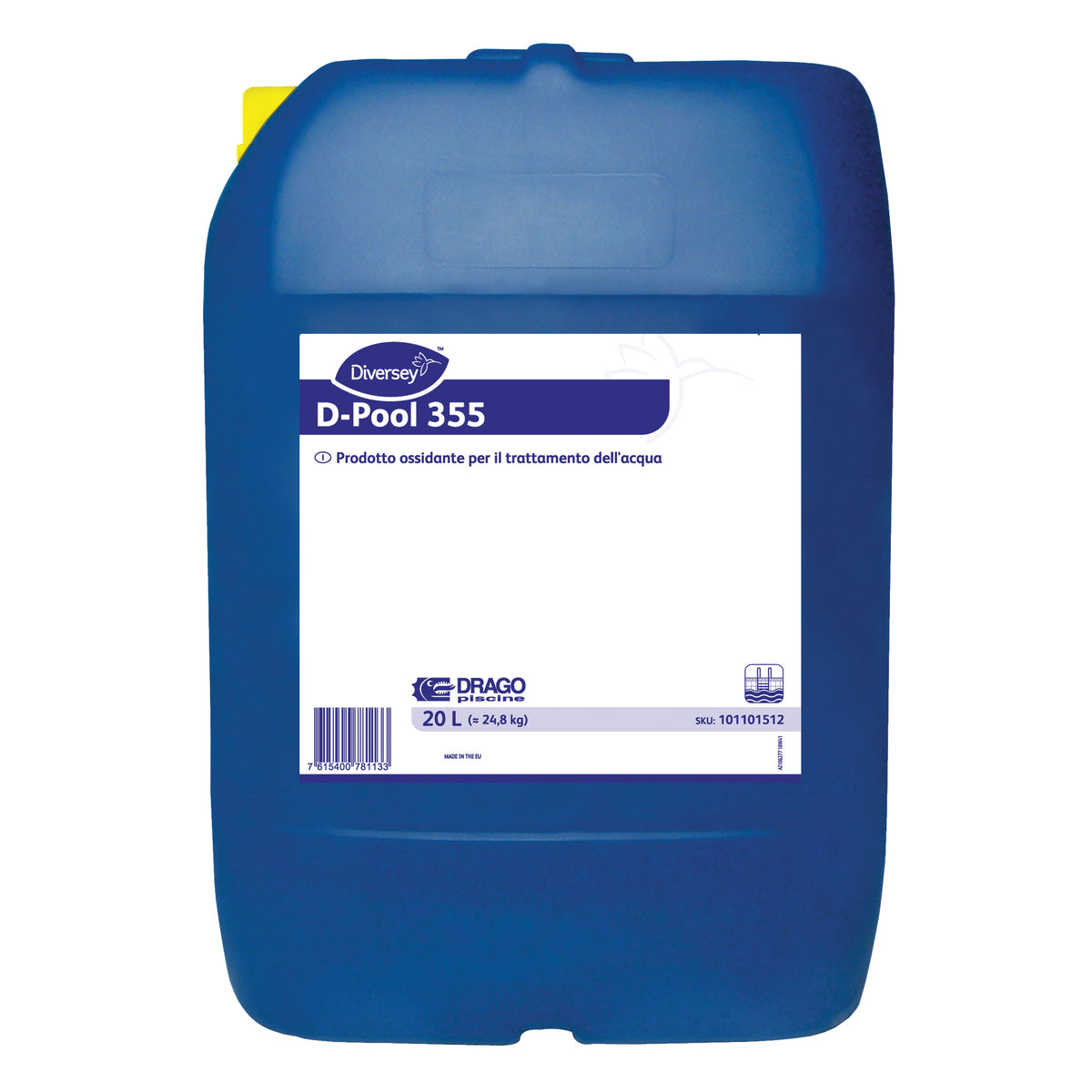 Ossidante-alcalinizzante per trattamenti energici Diversey D-Pool 355 42B1 24,6 kg