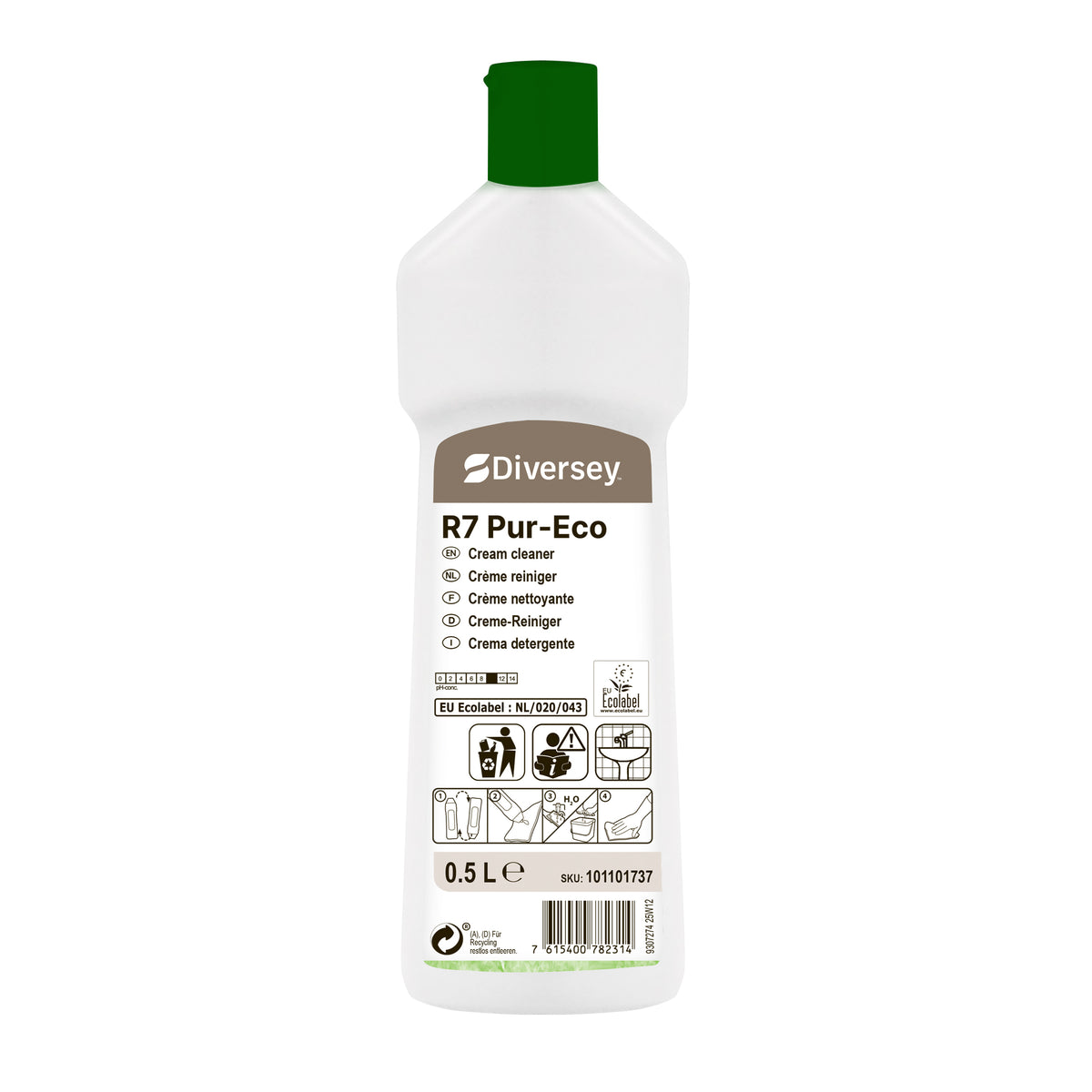 Detergente in crema Diversey R7 Pur-Eco R7 12x500 ml