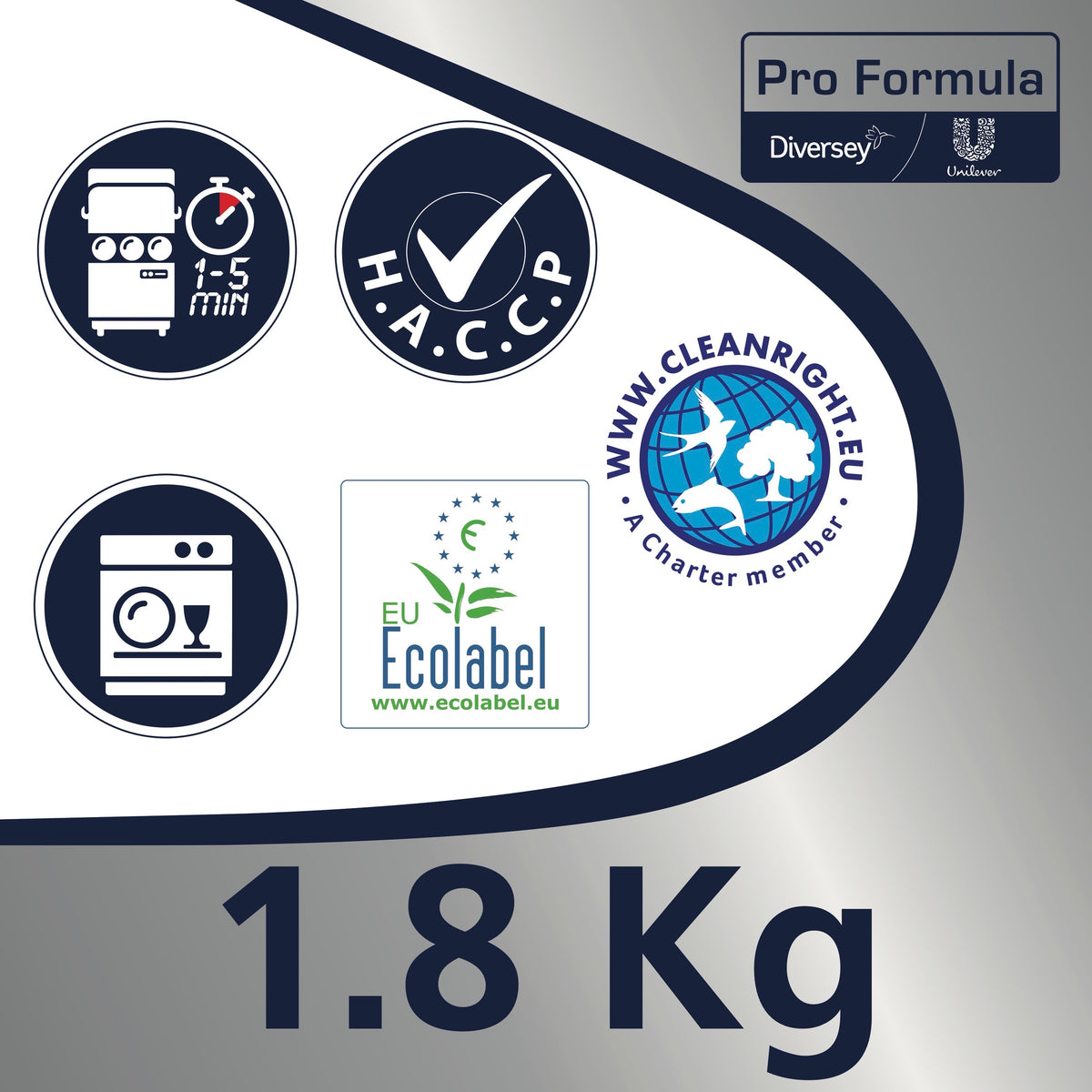 Pastiglie ecologiche 3 in 1 per lavastoviglie Diversey Svelto Tutto in 1 Eco Tablets 5x100 pastiglie