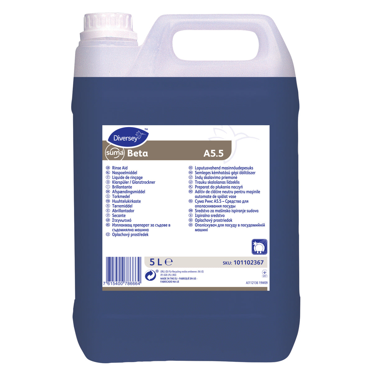 Brillantante neutro Diversey Suma Beta A5.5 2x5 litri