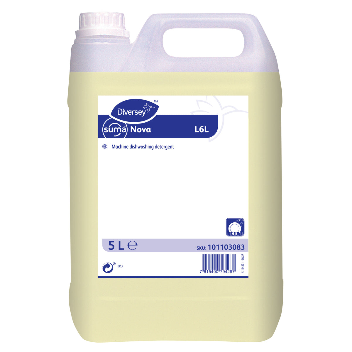 Detergente lavastoviglie per acque dure Diversey Suma Nova L6L 2x5 litri