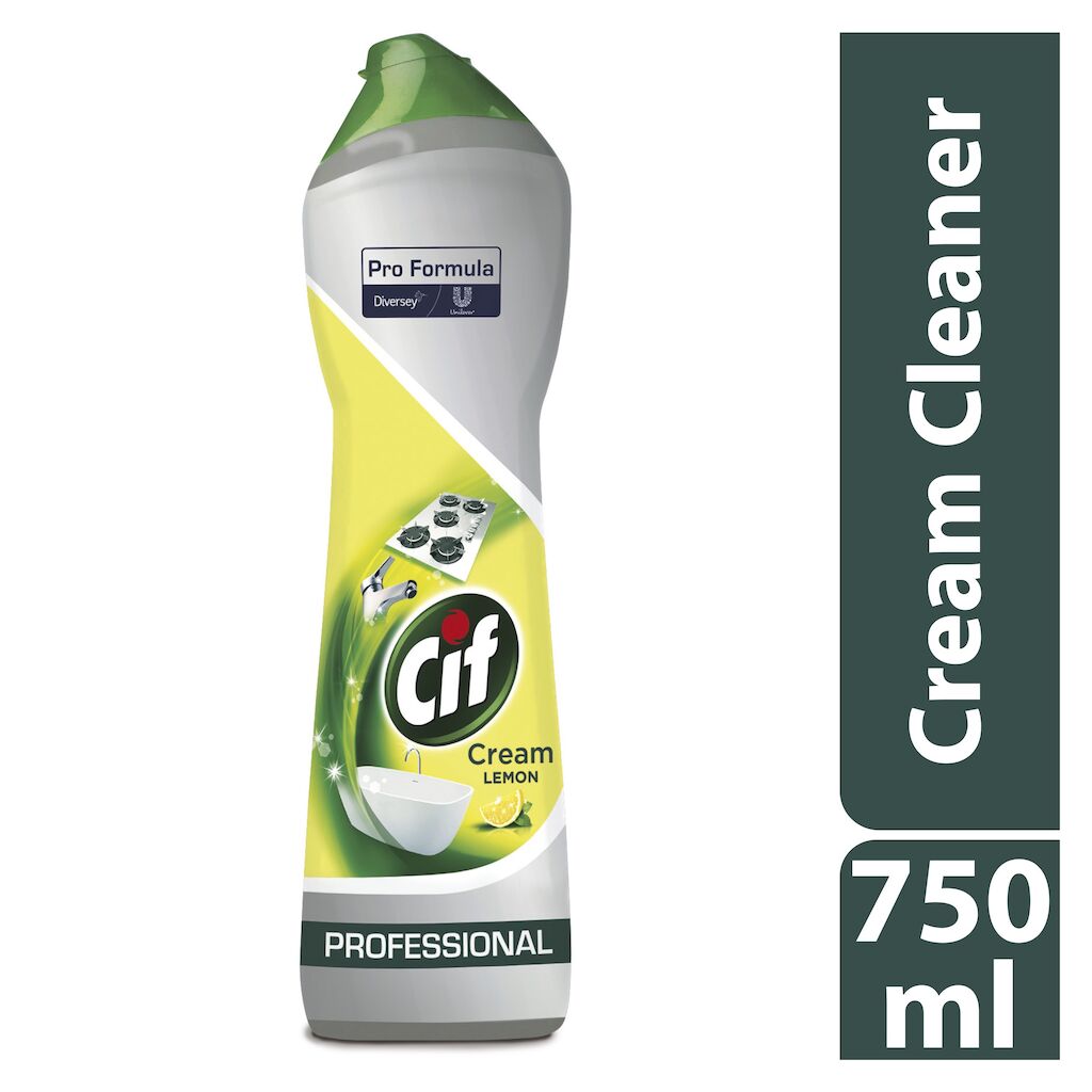 Detergente liquido cremoso per bagno e cucina Cif Crema Limone 750 ml