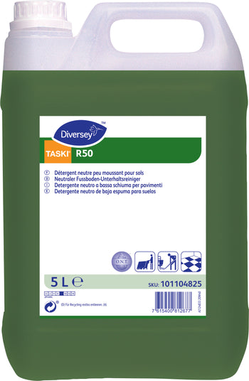 Detergente neutro a bassa schiuma per pavimenti Diversey TASKI R50 5 litri