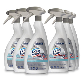 Disinfettante spray alcolico per cucina Lysoform Alcohol Plus 6X750 ml