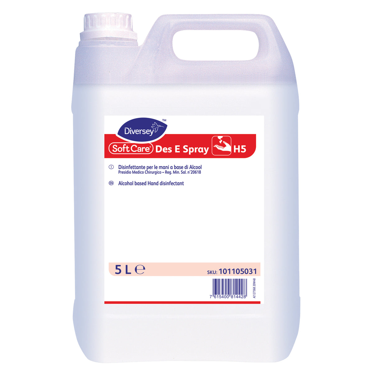 Liquido Disinfettante Diversey Soft Care Des E Spray H5 5 litri