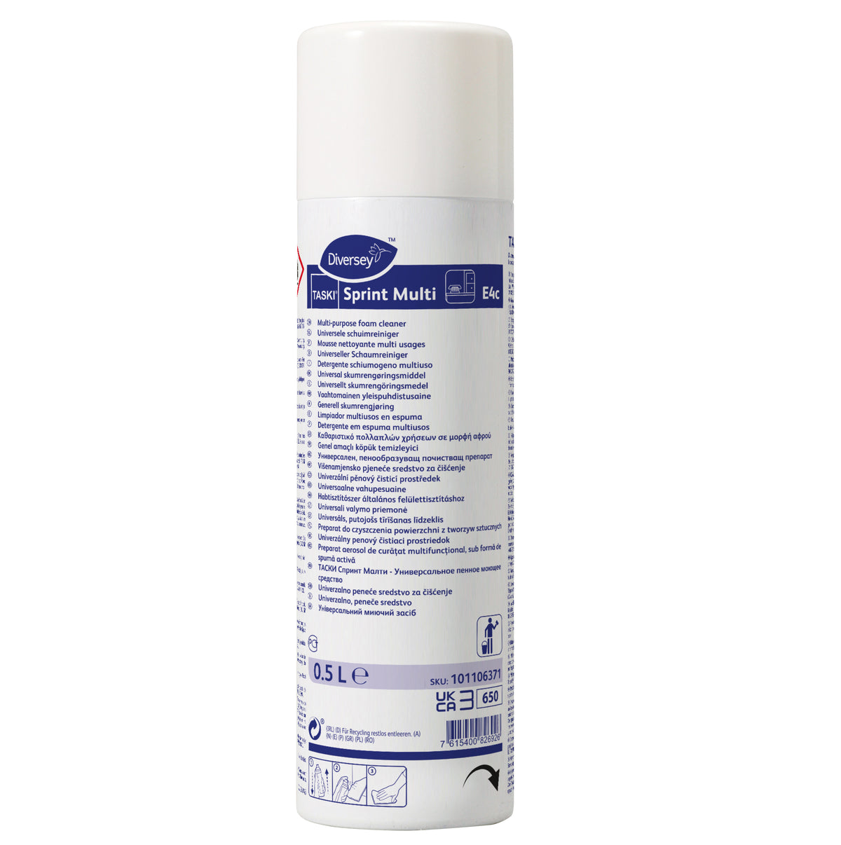 Detergente multiuso in schiuma Diversey TASKI Sprint Multi 500 ml