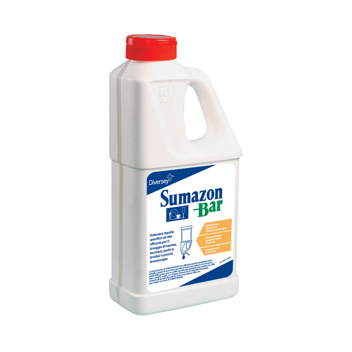 Detergente liquido con cloro per lavabar Diversey Sumazon Bar L61 3 kg