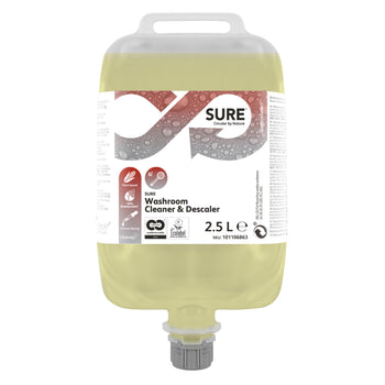 Detergente disincrostante per bagno in QuattroSelect Diversey SURE Washroom Cleaner & Descaler QS 2,5 litri