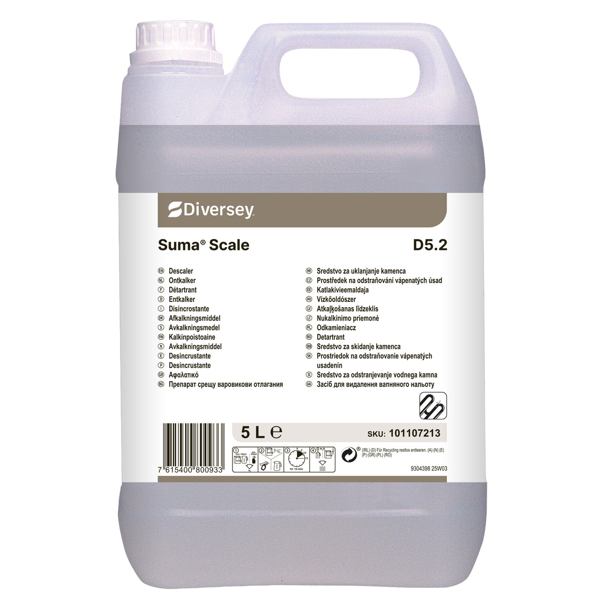 Disincrostante per uso periodico Diversey Suma Scale D5.2 5 litri