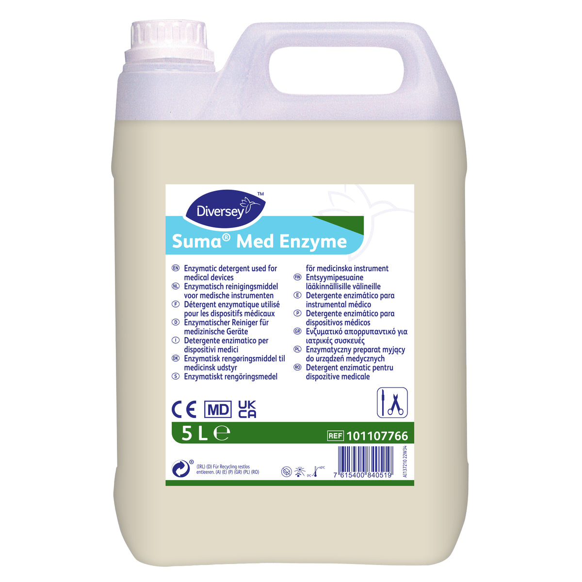 Detergente enzimatico per dispositivi medici Diversey Suma Med Enzyme 2x5 litri