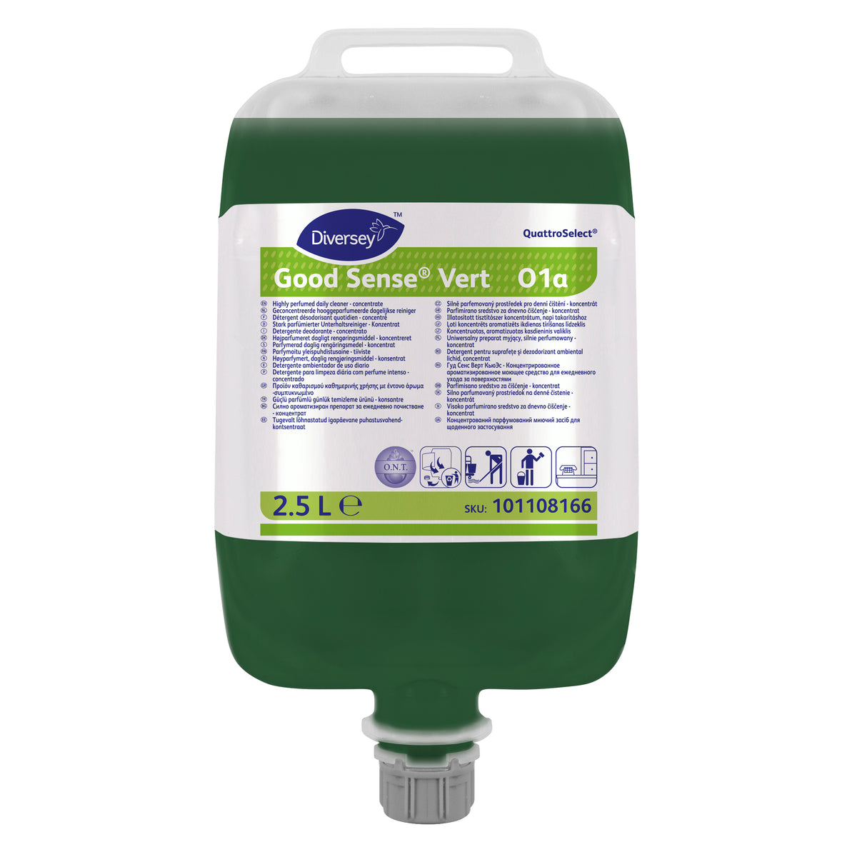 Detergente deodorante in QuattroSelect Diversey Good Sense Vert QS 2,5 litri