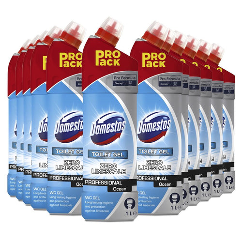 Limpador de gel higiênico anti-calcário Diversey Domestos WC Gel 6X1 litro