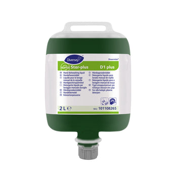 Detergente superconcentrato per lavaggio manuale stoviglie Diversey Suma Star-plus D1 2 litri