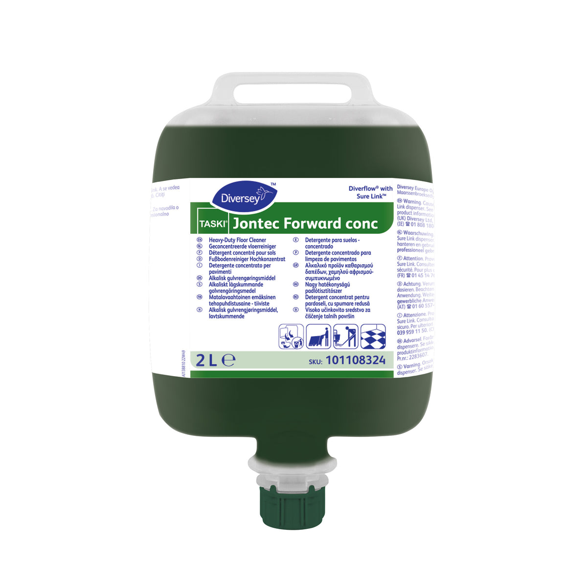 Detergente alcalino a bassa schiuma per pavimenti Diversey TASKI Jontec Forward conc 3x2 litri